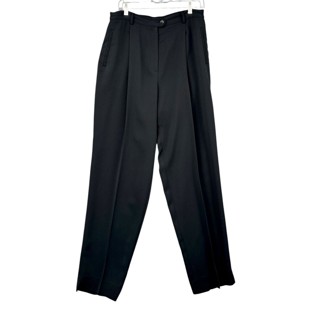 Garfield & Marks Sydney Trouser Black Pleated‎ Corpcore Style Pants Size 10